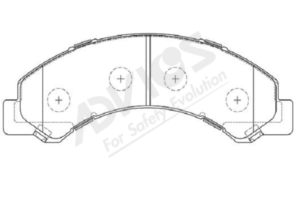 Set placute frana,frana disc B1N063Y ADVICS-SEA