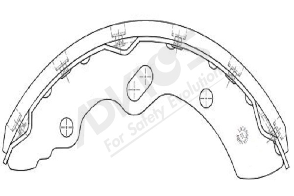 Set saboti frana D8N011Y ADVICS-SEA