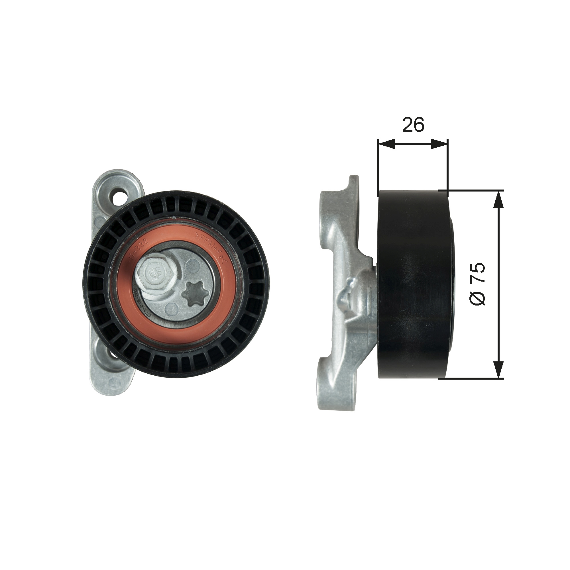 Rola intinzator,curea transmisie T39345 GATES-BR