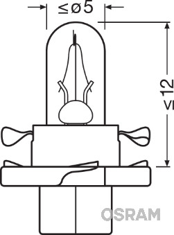 Bec, lumini bord 2352MFX6 OSRAM