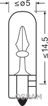 Bec, lumini interioare 2721 OSRAM