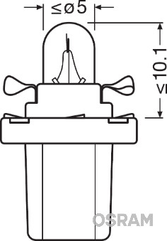 Bec, lumini bord 2722MF OSRAM