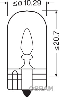 Bec, lumini bord 2820 OSRAM