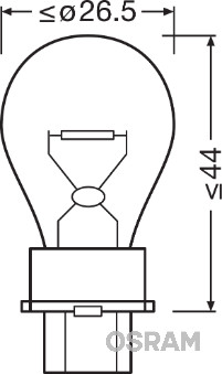 Bec, semnalizator 3156 OSRAM