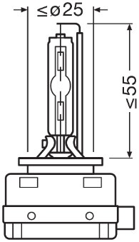 Bec, far faza lunga 66140XNN OSRAM