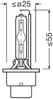 Bec, far faza lunga 66240XNN OSRAM