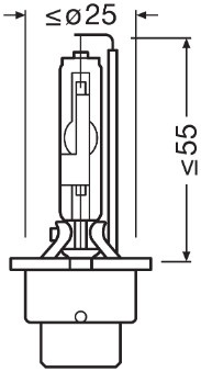 Bec, far faza lunga 66440XNN OSRAM