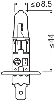 Bec, far faza lunga 64150NBS OSRAM