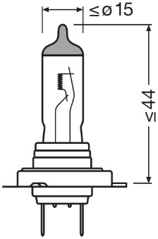 Bec, far faza lunga 64210CBN OSRAM