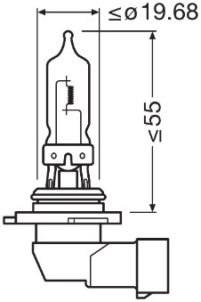 Bec, far faza lunga 9005NL OSRAM