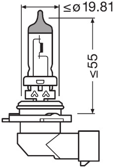 Bec, far faza lunga 9006NL OSRAM