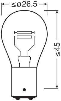 Bec, semnalizator 7528-02B OSRAM