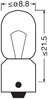 Bec, semnalizator 3893-02B OSRAM