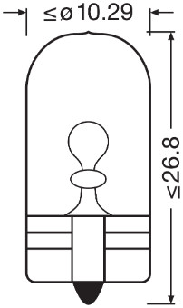 Bec, semnalizator 2827NA-02B OSRAM