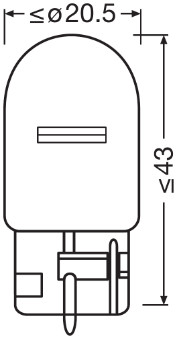 Bec, semnalizator 7504 OSRAM