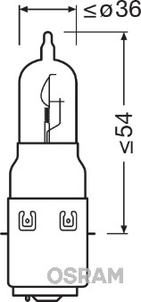 Bec, far faza lunga 64326 OSRAM