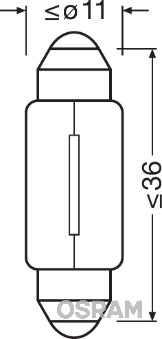 Bec, lumini interioare 6461 OSRAM