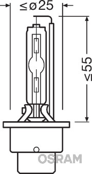 Bec, far faza lunga 66240ULT OSRAM