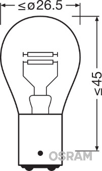 Bec, semnalizator 7240 OSRAM