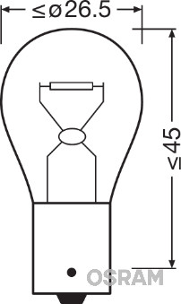 Bec, semnalizator 7511 OSRAM