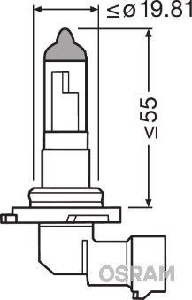 Bec, far principal 9145 OSRAM