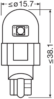 Bec, lumini interioare 921DWP-02B OSRAM