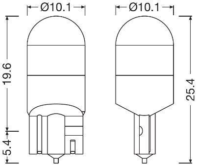 Bec, lumini interioare 2825DWP-02B OSRAM