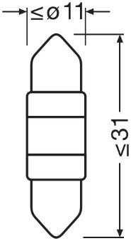 Bec, lumini interioare 6438DWP-01B OSRAM