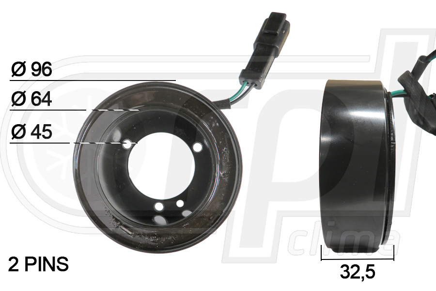 Bobina, ambreiaj magnetic compresor APBOSD0019 RPL QUALITY
