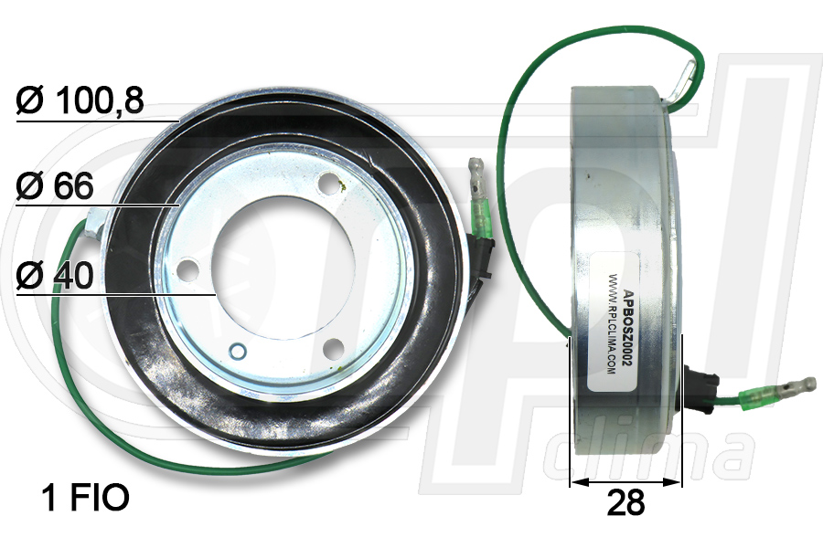 Bobina, ambreiaj magnetic compresor APBOSZ0002 RPL QUALITY