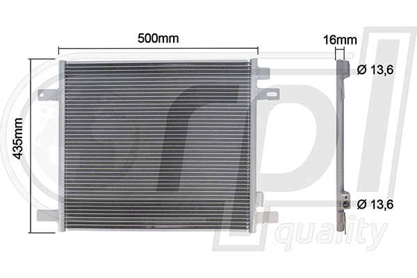 Condensator, climatizare APCDDF5006 RPL QUALITY