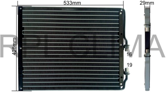 Condensator, climatizare APCDIV5002 RPL QUALITY