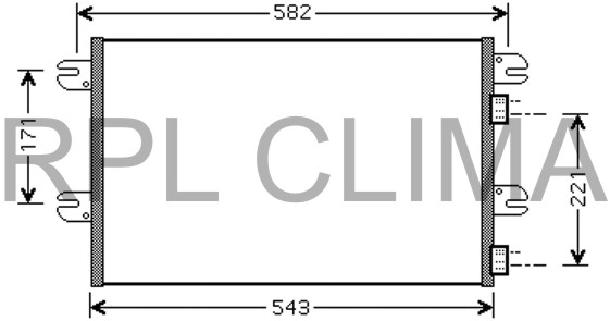 Condensator, climatizare APCDIV5005 RPL QUALITY