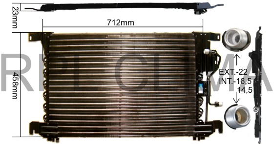 Condensator, climatizare APCDMB5027 RPL QUALITY