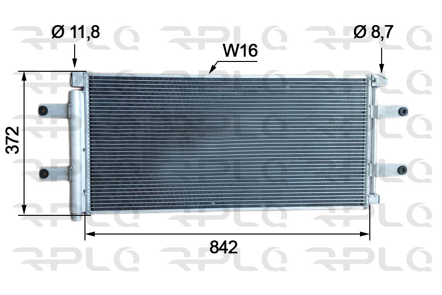 Condensator, climatizare APCDMB5088 RPL QUALITY