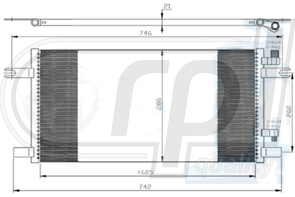 Condensator, climatizare APCDMB5092 RPL QUALITY