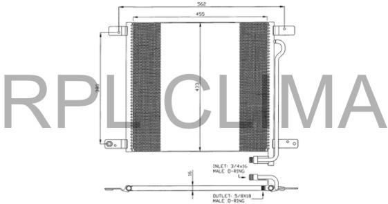 Condensator, climatizare APCDMN5007 RPL QUALITY