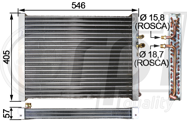 Condensator, climatizare APCDNH5010 RPL QUALITY