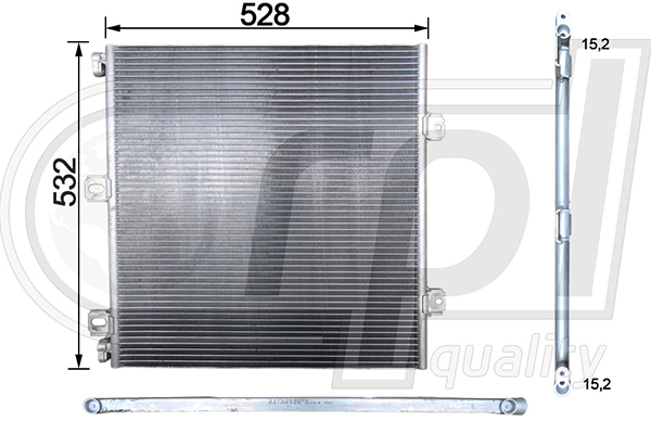 Condensator, climatizare APCDRE5073 RPL QUALITY