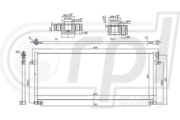 Condensator, climatizare APCDRE5084 RPL QUALITY