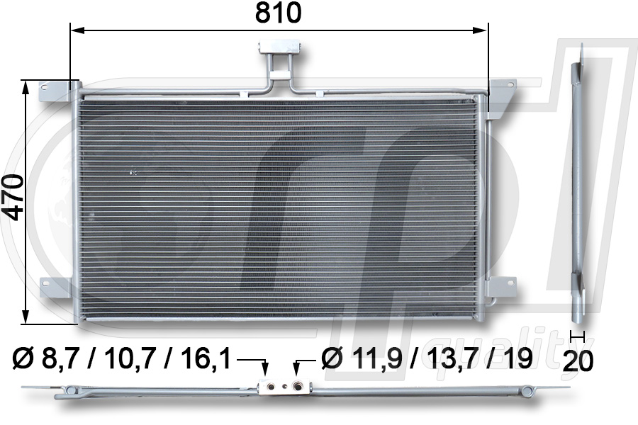 Condensator, climatizare APCDSC5002 RPL QUALITY