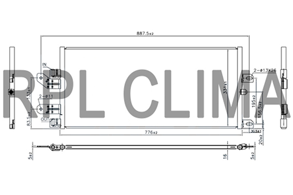 Condensator, climatizare APCDSC5007 RPL QUALITY