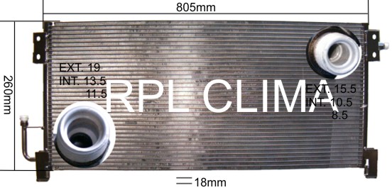 Condensator, climatizare APCDVO5016 RPL QUALITY