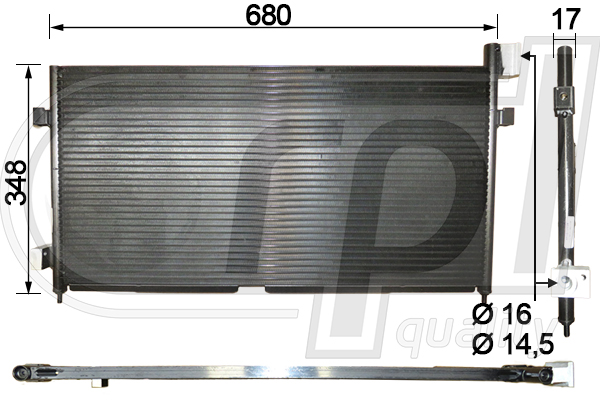 Condensator, climatizare APCDVO5024 RPL QUALITY