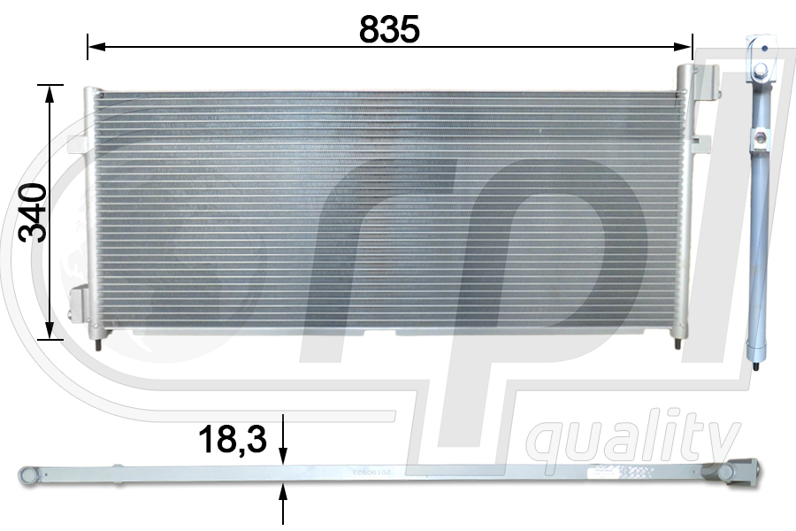 Condensator, climatizare APCDVO5028 RPL QUALITY