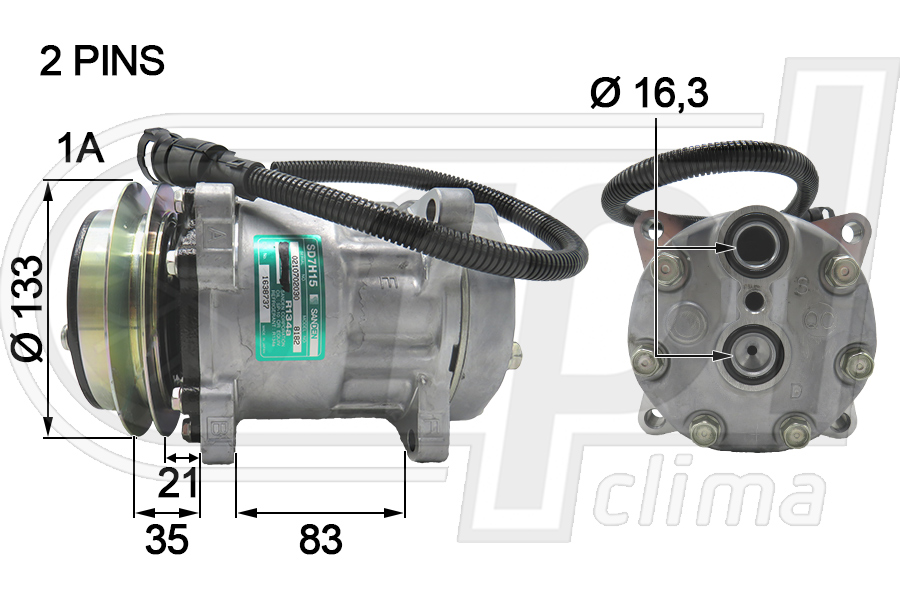 Compresor, climatizare APCODF0002 RPL QUALITY
