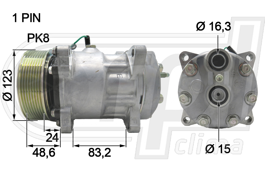 Compresor, climatizare APCODF0003 RPL QUALITY