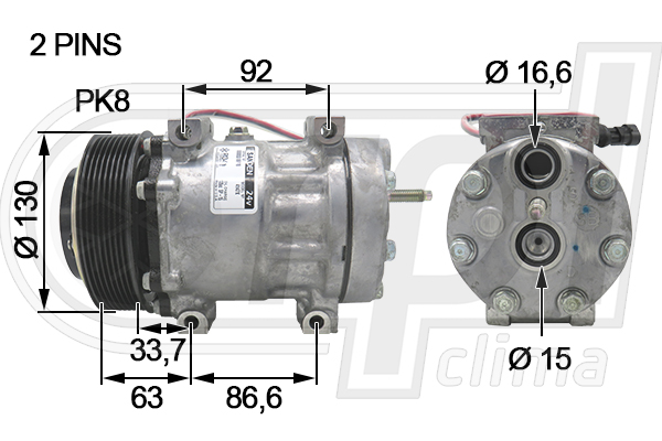 Compresor, climatizare APCODF0005 RPL QUALITY