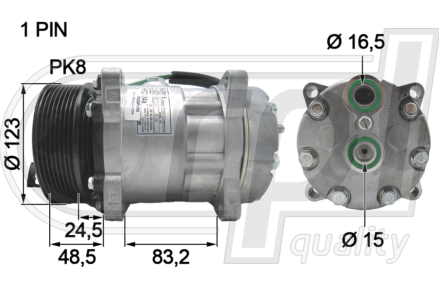 Compresor, climatizare APCODF5003 RPL QUALITY