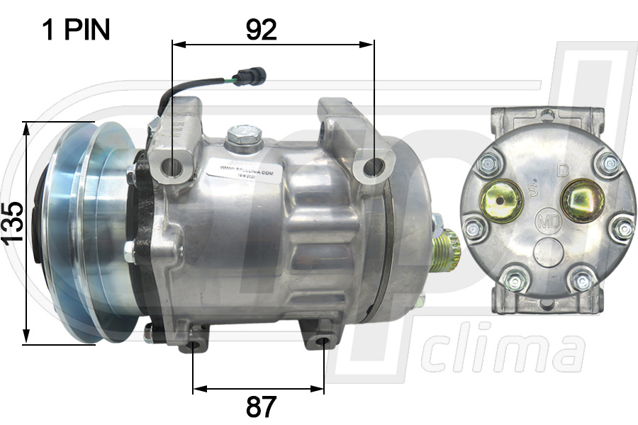 Compresor, climatizare APCOIV0002 RPL QUALITY